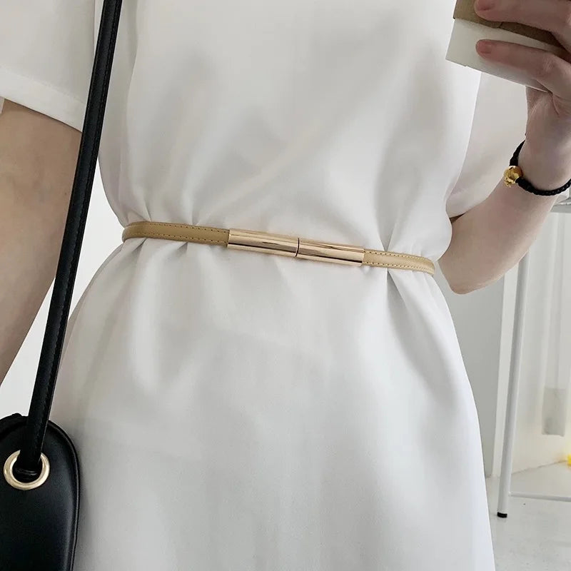 Cinto Feminino Couro Legitimo Fino Luxo Erela