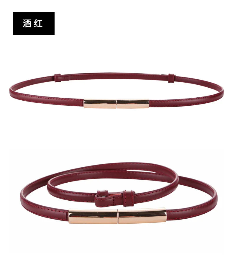 Cinto Feminino Couro Legitimo Fino Luxo Erela