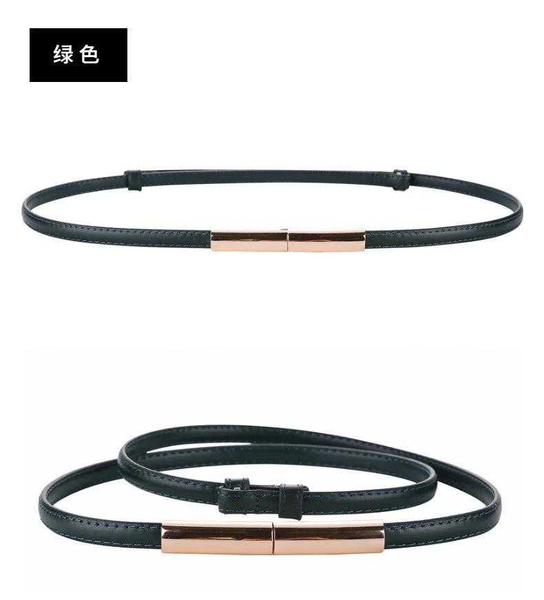 Cinto Feminino Couro Legitimo Fino Luxo Erela