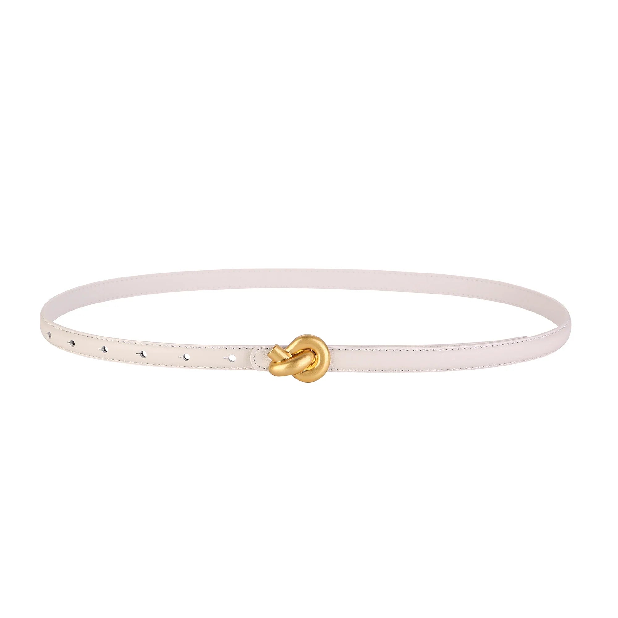 Cinto Feminino de Couro Legitimo Nó Elegante