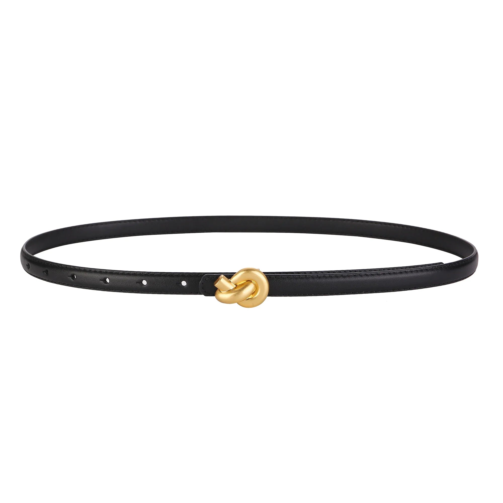 Cinto Feminino de Couro Legitimo Nó Elegante