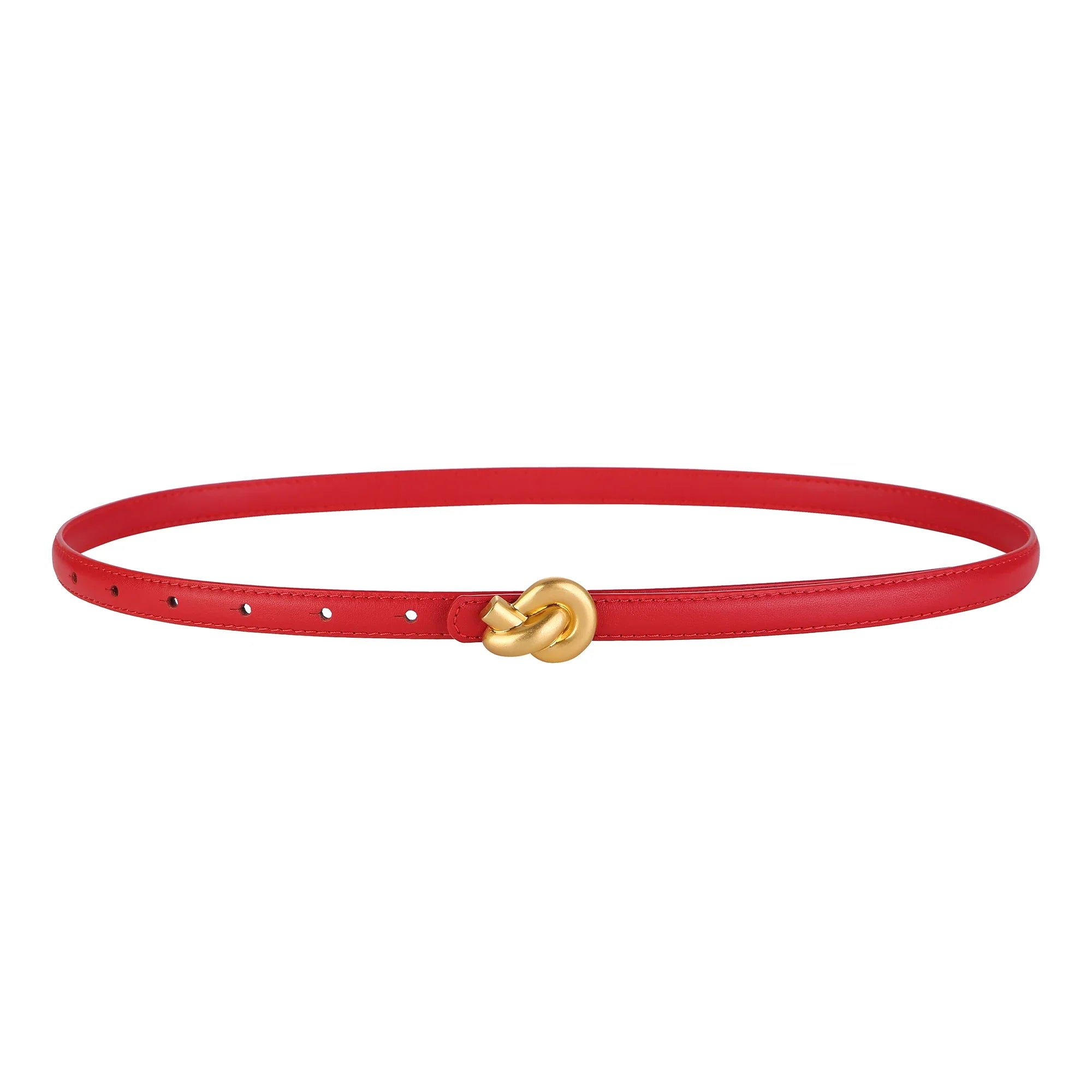 Cinto Feminino de Couro Legitimo Nó Elegante