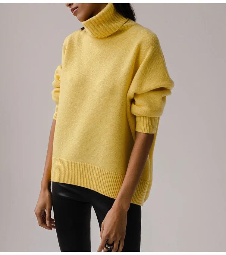 Suéter Feminino Tricotado de Algodão Charme
